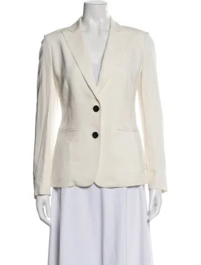 Pre-owned Donna Karan Wool Blazer In Neutral