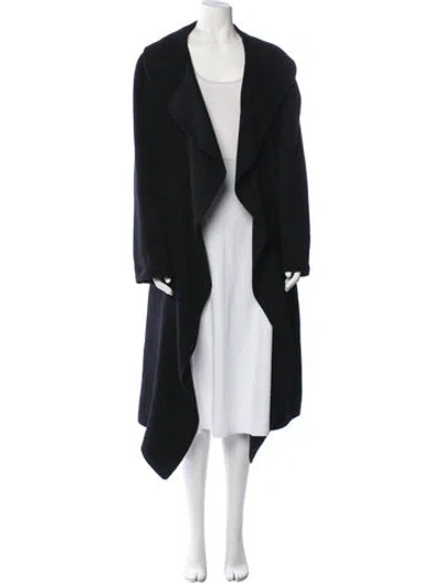 Pre-owned Donna Karan Wool Coat In Black