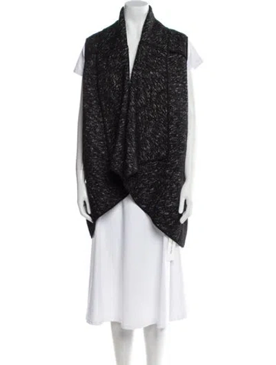 Pre-owned Donna Karan Wool Coat In Black