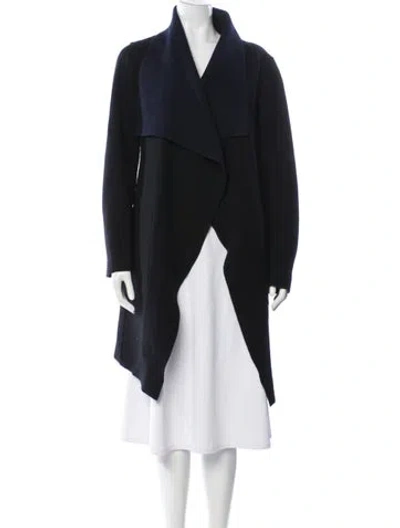 Pre-owned Donna Karan Wool Coat In Black