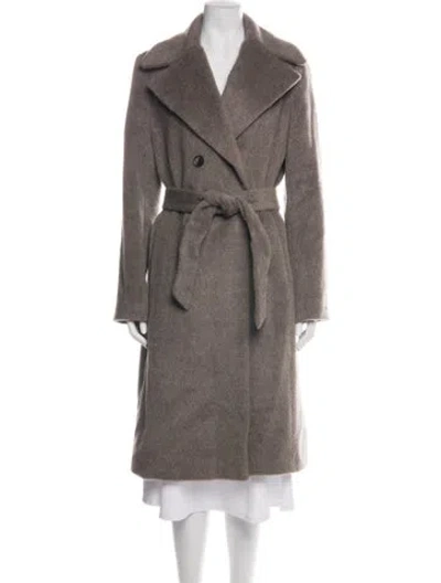 Pre-owned Donna Karan Wool Coat In Brown
