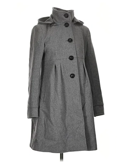 Pre-owned Donna Karan Wool Coat In Gray
