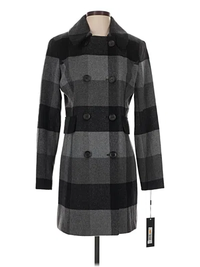 Donna Karan Wool Coat In Multi