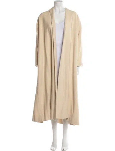 Pre-owned Donna Karan Wool Coat In Neutrals