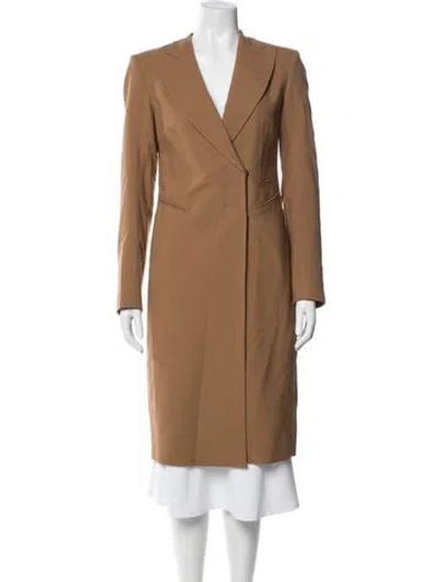 Pre-owned Donna Karan Wool Coat In Neutrals
