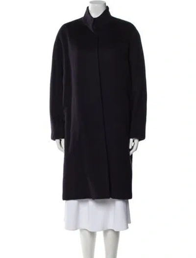Pre-owned Donna Karan Wool Coat In Purple