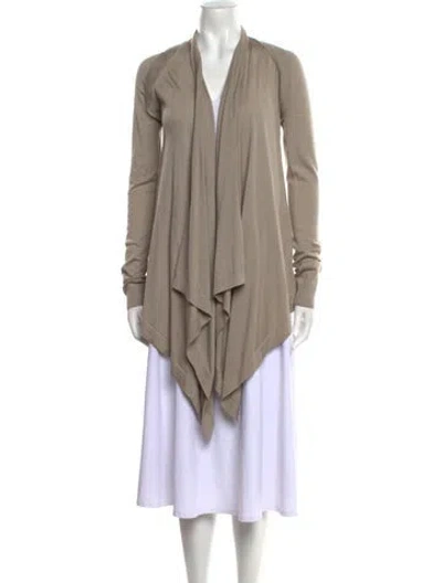 Pre-owned Donna Karan Wool Cowl Neck Sweater In Neutral