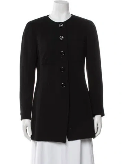 Pre-owned Donna Karan Wool Evening Jacket In Black