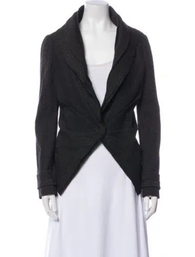 Pre-owned Donna Karan Wool Jacket In Black