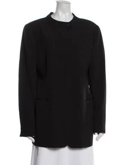 Pre-owned Donna Karan Wool Jacket In Black