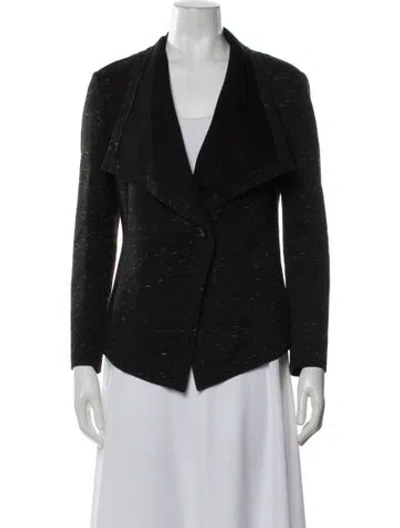 Pre-owned Donna Karan Wool Jacket In Black