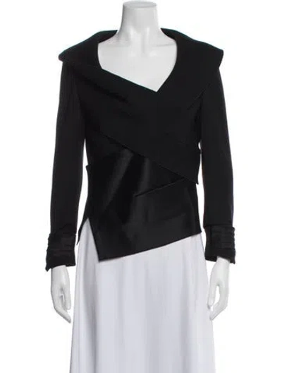 Pre-owned Donna Karan Wool Jacket In Blue