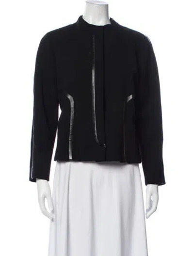 Pre-owned Donna Karan Wool Jacket In Blue