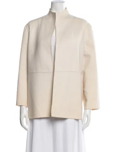 Pre-owned Donna Karan Wool Jacket In Neutral