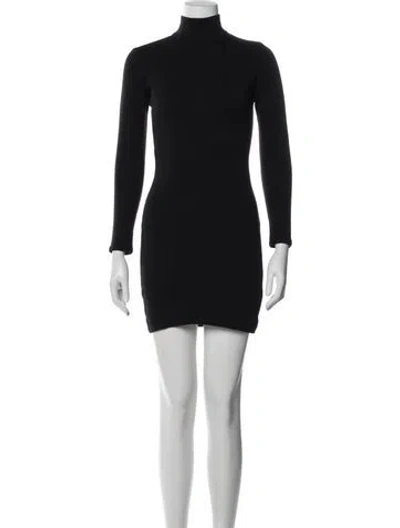 Pre-owned Donna Karan Wool Knee-length Dress In Blue