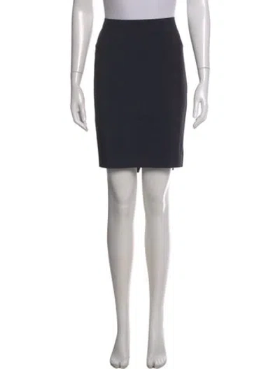 Pre-owned Donna Karan Wool Knee-length Skirt In Blue