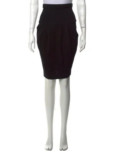 Pre-owned Donna Karan Wool Knee-length Skirt In Purple
