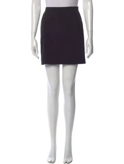 Pre-owned Donna Karan Wool Mini Skirt In Brown