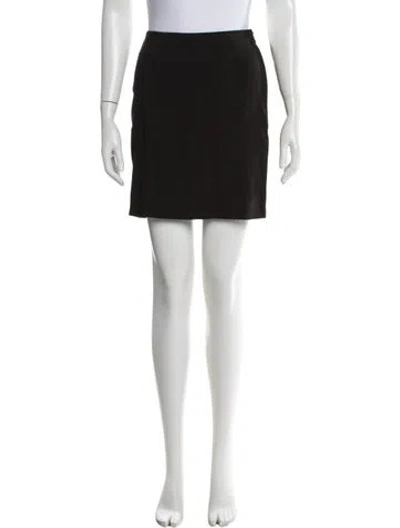 Pre-owned Donna Karan Wool Mini Skirt In Brown