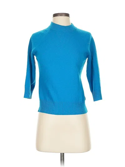 Pre-owned Donna Karan Wool Pullover Sweater In Blue