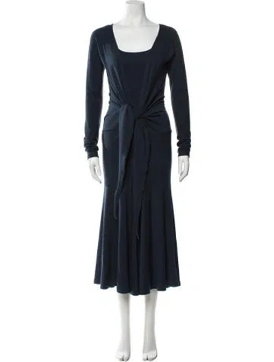 Pre-owned Donna Karan Wool Set In Blue