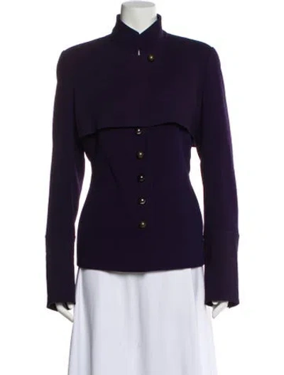 Pre-owned Donna Karan Wool Set In Purple
