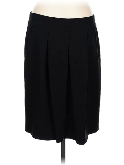 Pre-owned Donna Karan Wool Skirt In Black