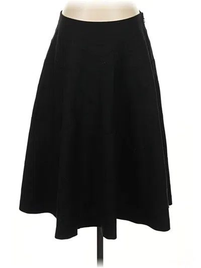Pre-owned Donna Karan Wool Skirt In Black