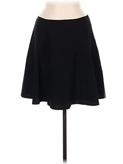 Pre-owned Donna Karan Wool Skirt In Black