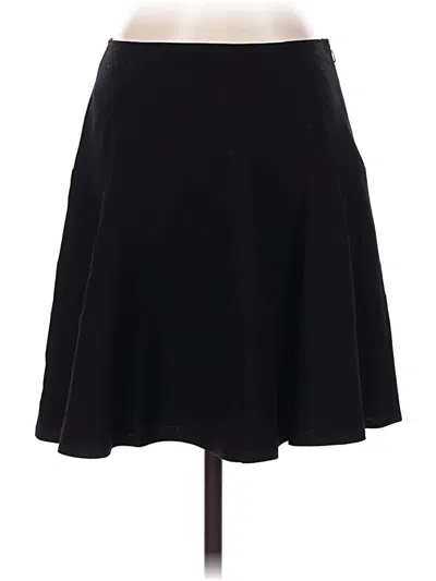 Pre-owned Donna Karan Wool Skirt In Black
