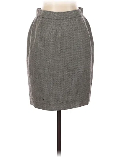 Pre-owned Donna Karan Wool Skirt In Brown