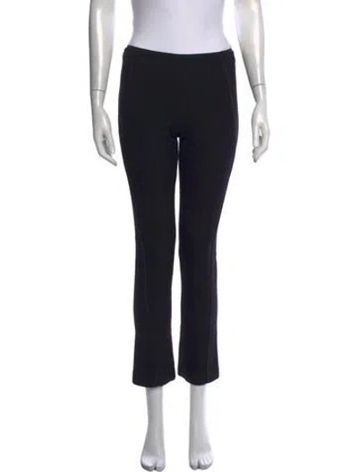 Pre-owned Donna Karan Wool Straight Leg Pants In Black