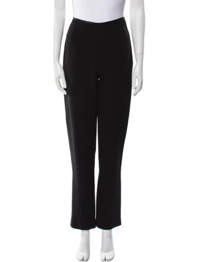 Pre-owned Donna Karan Wool Straight Leg Pants In Gray