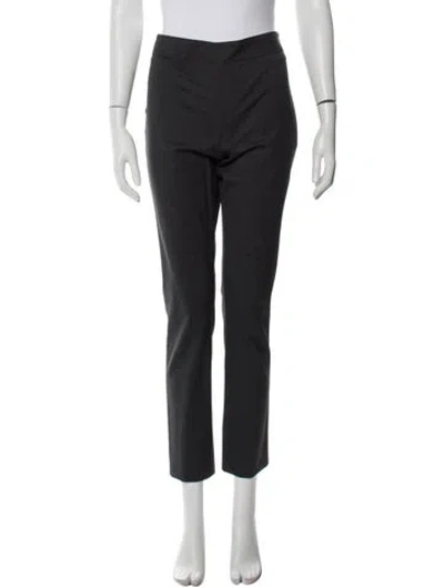 Pre-owned Donna Karan Wool Straight Leg Pants In Green
