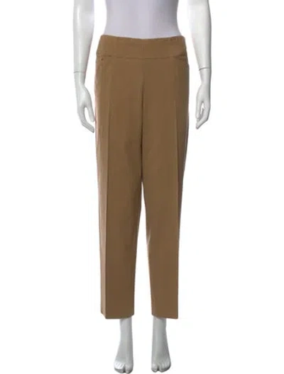 Pre-owned Donna Karan Wool Straight Leg Pants In Neutrals