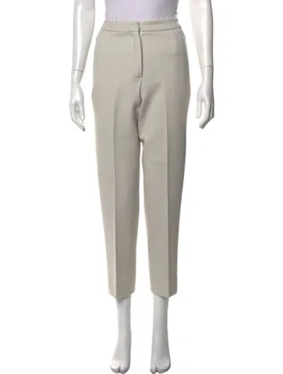 Pre-owned Donna Karan Wool Straight Leg Pants In Neutrals
