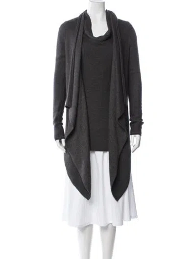 Pre-owned Donna Karan Wool Sweater In Gray