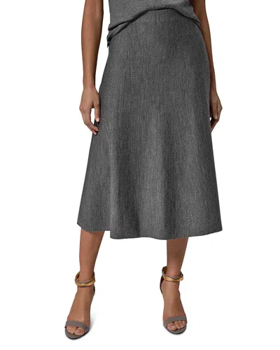 Donna Karan Wool Sweater Skirt In Animal Print