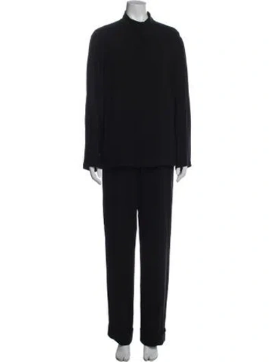 Pre-owned Donna Karan Wool Tracksuit In Black