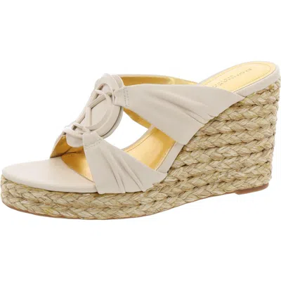 Donna Karan Yaneli Womens Logo Slip On Espadrilles In Beige