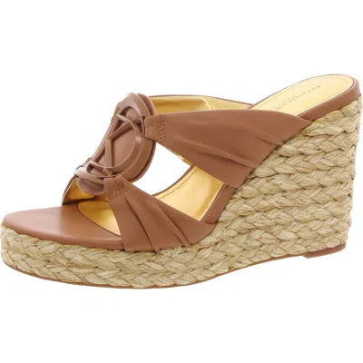 Donna Karan Yaneli Womens Logo Slip On Espadrilles In Multi