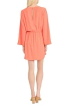 Donna Morgan Bell Sleeve Minidress In Dubarry