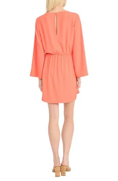 Donna Morgan Bell Sleeve Minidress In Dubarry