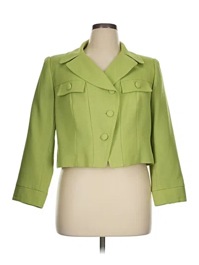 Pre-owned Donna Morgan Blazer Jacket In Green