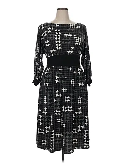 Pre-owned Donna Morgan Casual Dress In Black