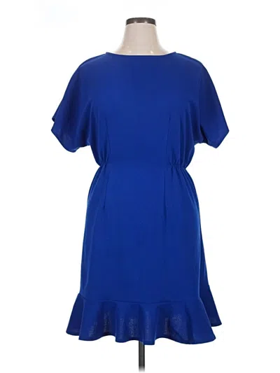 Pre-owned Donna Morgan Casual Dress In Blue