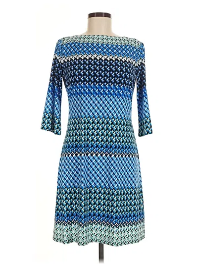 Pre-owned Donna Morgan Casual Dress In Blue