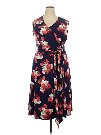 Pre-owned Donna Morgan Casual Dress In Blue