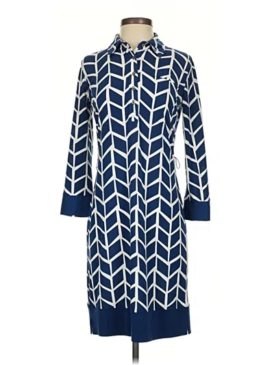 Pre-owned Donna Morgan Casual Dress In Blue