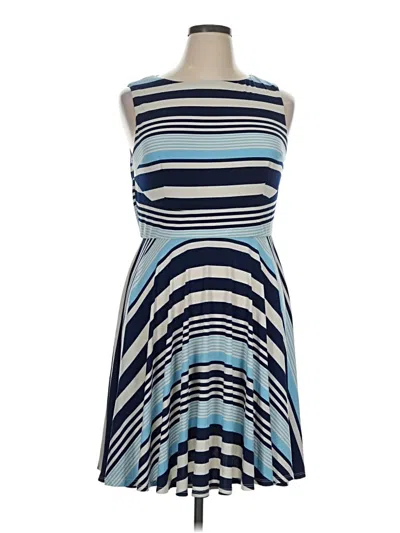 Pre-owned Donna Morgan Casual Dress In Blue